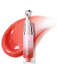 SKINTIFIC Peptide Brightening Lip Serum(01U Baby Pink-Update), Hydrating & Plumping Tinted Lip Gloss, Moisturizing Lip Balm with Polypeptides & Squalane for Glossy Sheer, Less Sweet