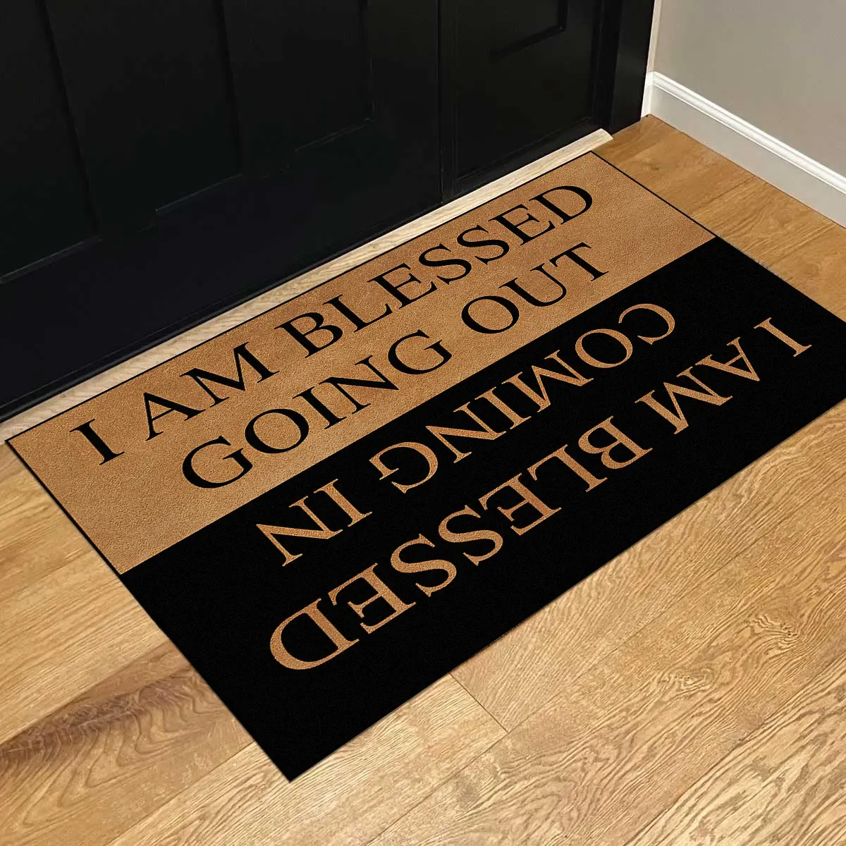 Letter Pattern Door Mat, 1 Count Entrance Doormat, Inside Entrance Doormat, Thin and wear-resistant doormat, Suitable for Home Living Rooms, Bedrooms, Home Decor, Home Decoration Mat
