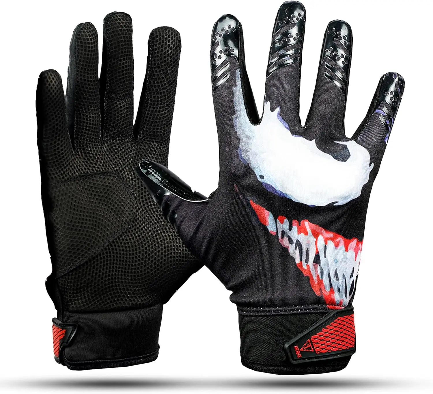 Villain Baseball Batting Gloves - Pittard Grip Skin Tight Adult Batting Gloves - Enhanced Performance Batting Gloves Men - Adult Sizes