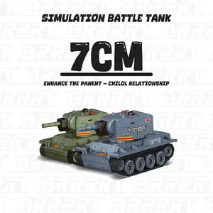 BRRRRT 1/64 Scale Remote-Controlled Tank, Military Tank Model with Infrared Combat System and Rotating Turret, 2.4GHz RC Vehicle Toy, Suitable for Children and Adults, Engineering Vehicle Toy, 4x4 Off-Road Vehicle, Christmas Gift for Adults and Children.
