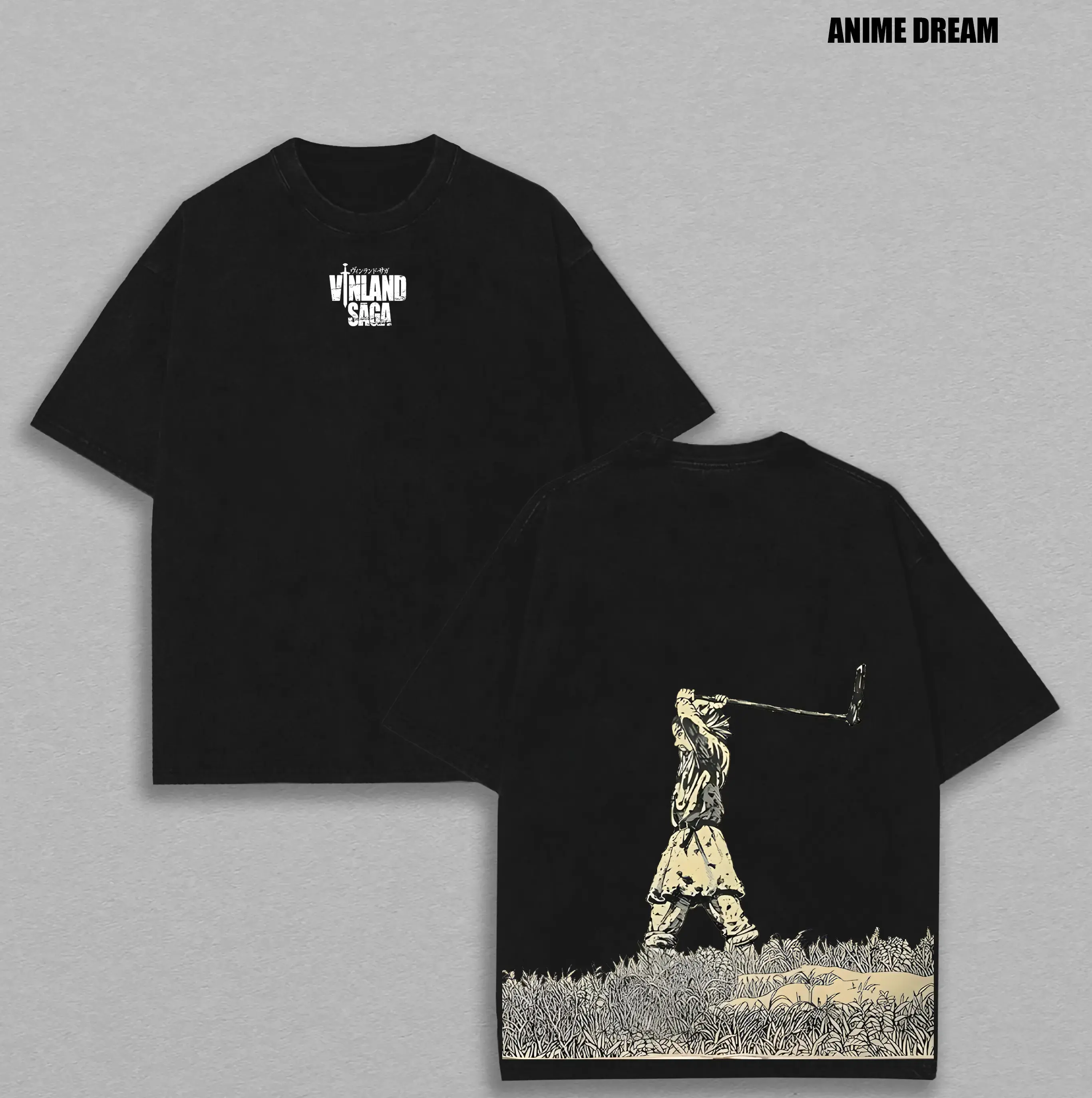 Vintage Vinland Saga Graphic Tee & Sweatshirt | Thorfinn Anime Shirt | Unisex Cotton Manga Top Y2K Streetwear Merch