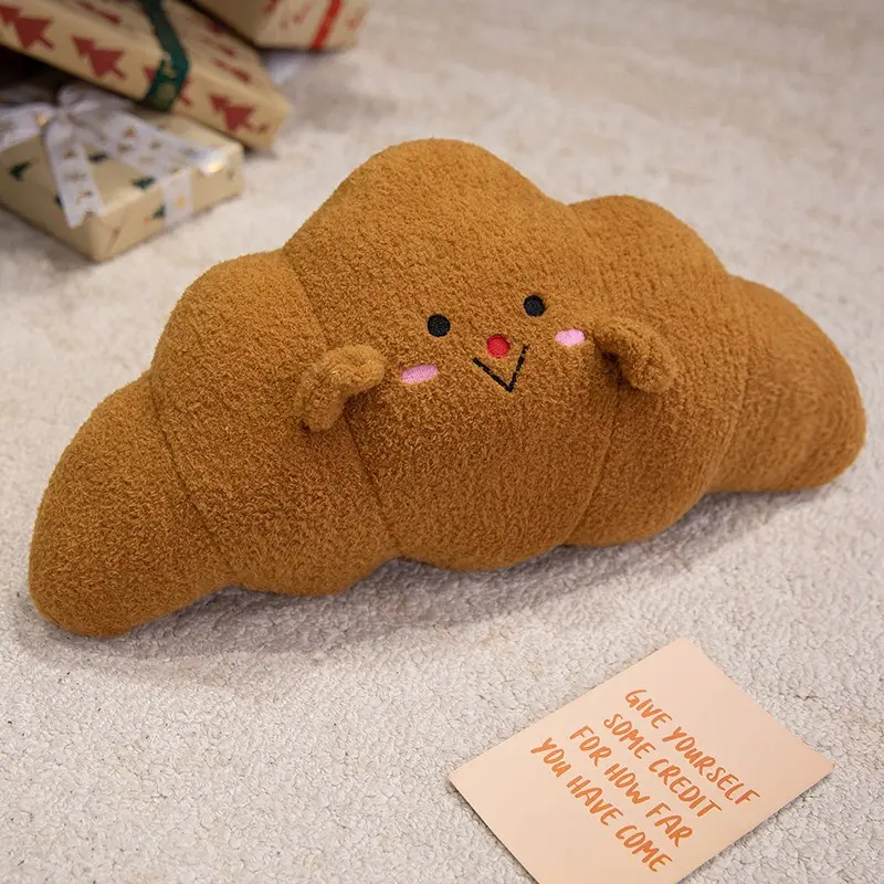 Adult Croissant Shape Pillow Soft Padded Cushion Back Cushion Soft Bolster Cushion For Bedroom Bed Sofa Living Room Bay Window Office