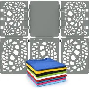 Shirt Folding Board V2 Shirt Folder Board Durable Plastic Clothes Folding Board Tshirt Organizer Easy and Fast Folding for Adult and  Grey