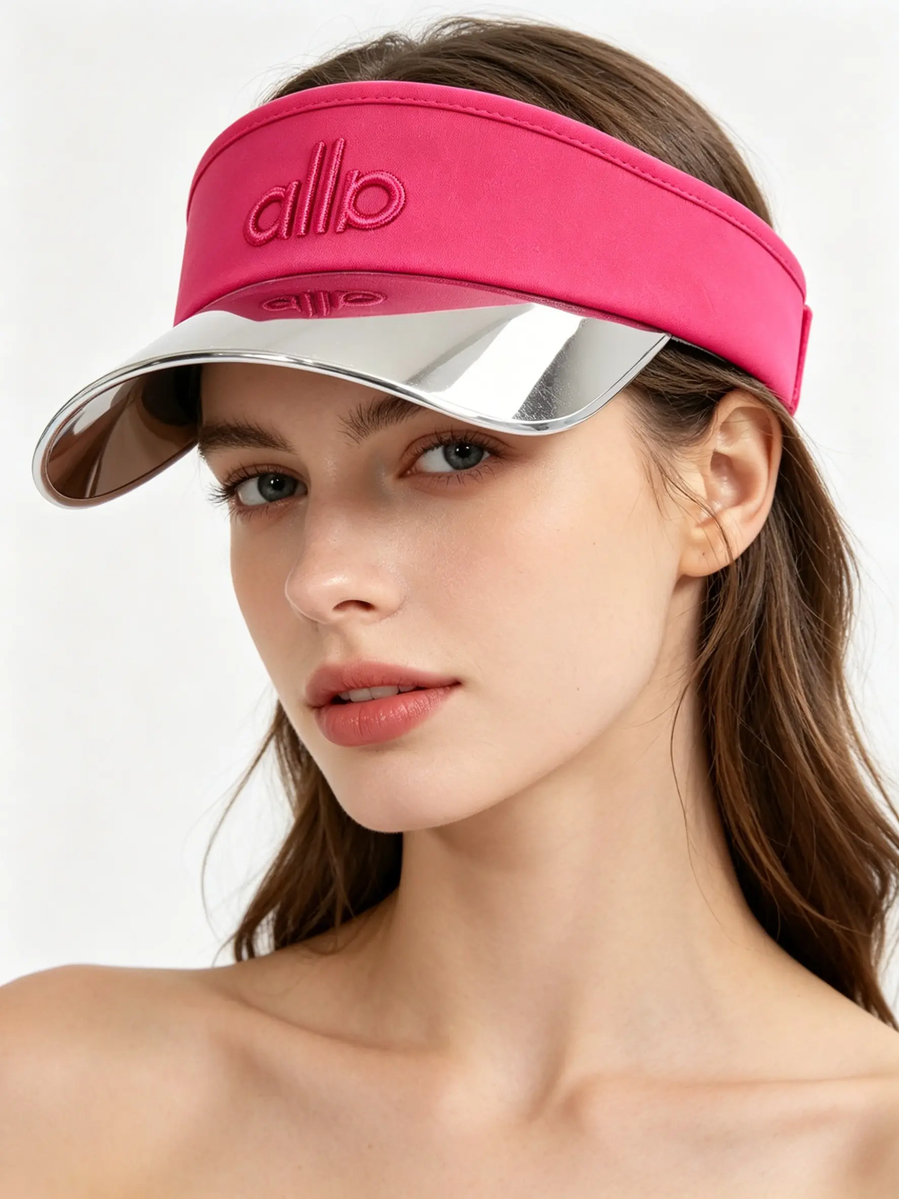 Stop sunburn! Mirror wide brim visor, perfect for outdoor & beach vacation