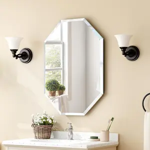 Frameless Mirror-20"X28" Rectangle Beveled Edge  Wall Mirror for Bathroom, Vanity, Bedroom,Living Room and Enterway