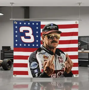 The Dale Middle Finger Flag, Legend Dale Flag, Racing Flag, Tepastry Flag