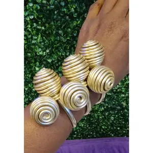 Spiral cuff(Nude gold) Bracelet, boho jewelry, african bracelet,bangle, chunky bracelet, gift ideas, afrocentric