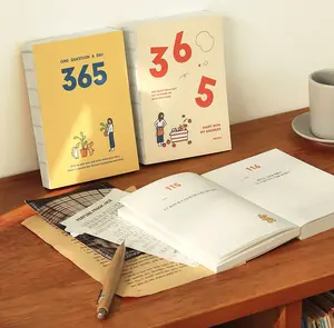 Korean-Prompted 365 Daily Question Diary by Indigo - Korean Daily Journal with Prompts
