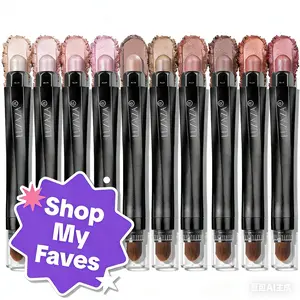 LUXAZA 6PCS / 10PCS Eyeshadow Stick,Shimmer And Matte Brown Metallic Cream Eyeshadow Pencil Crayon with Smudge-proof & Waterproof, Eye Brightener Stick Cream Eyeshadow Stick Set Makeup Cosmetic Christmas gifts #Valentine's Day gift
