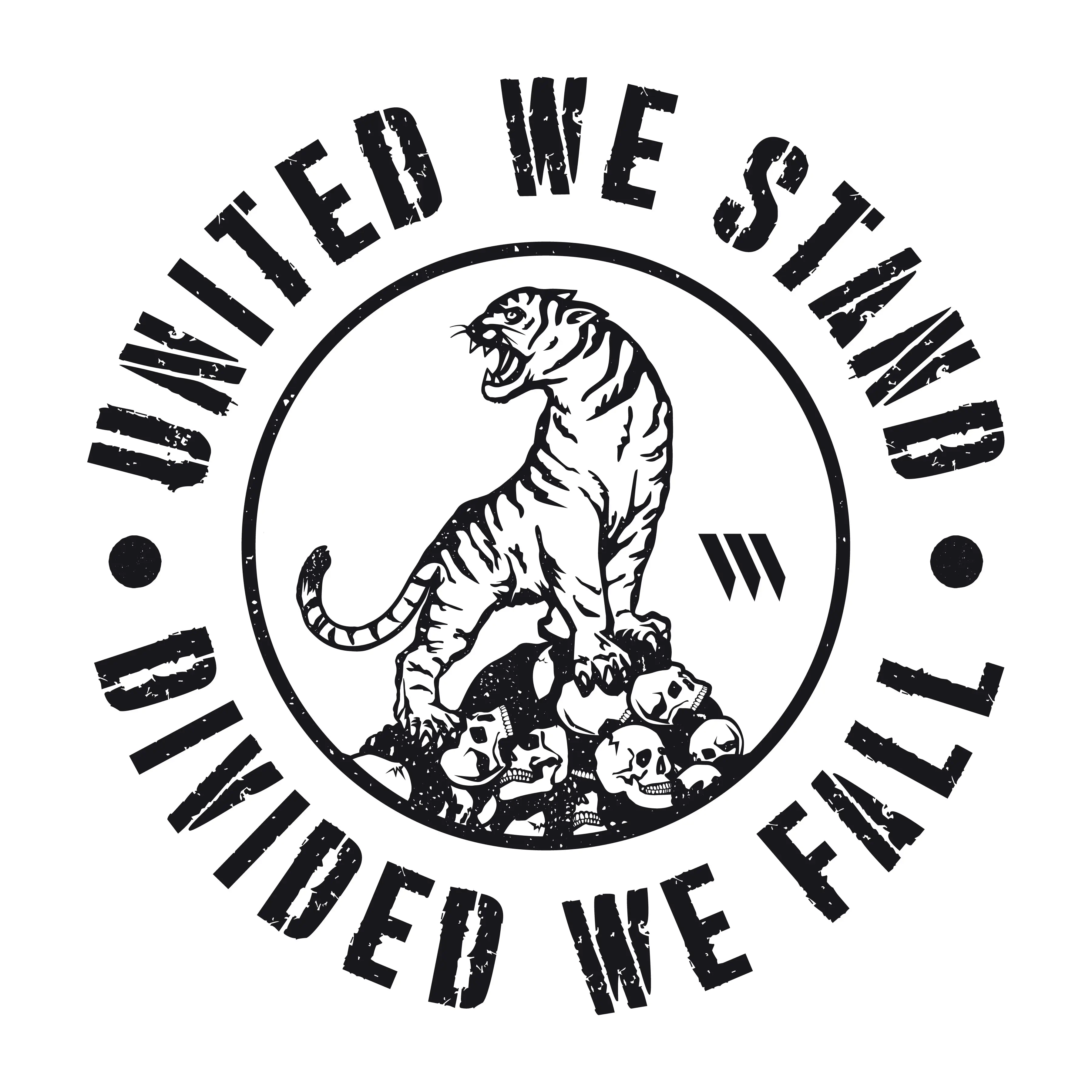 United We Stand Divided We Fall Sticker