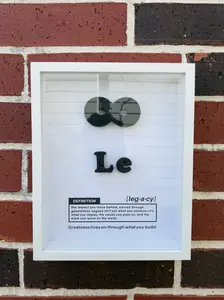[Made-to-Order] Legacy Shadowbox Frame Wall Art 8x10 Inch High-Quality Materials for Long-Lasting Durability wall  decor