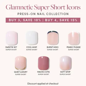 Glamnetic Super Short Icons Press-On Nail Collection
