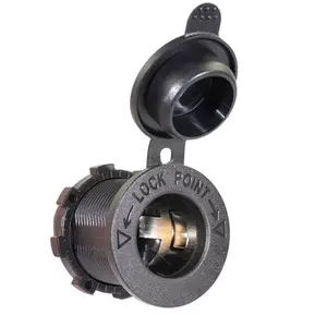 12V-24V Waterproof Power Outlet Adapter Plug, Universal Car Accessories for Marine Boat Car Motorbike Automobile Auxiliary Power Outlet