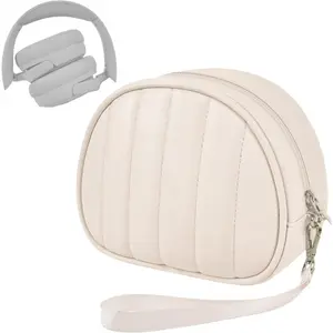 Headphone Case for Beats Studio Pro/for JBL Tune 510BT/520BT/720BT/ for Sony Foldable Bluetooth Headsets, Travel Bag with Mesh Pocket for Cable, Shock-Absorbing Carrying Pouch(Case Only)-USA