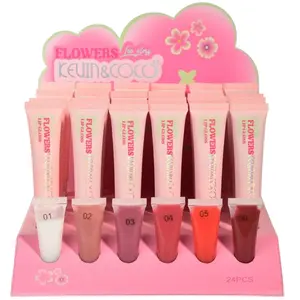 Brillo Labial Flowers Kevin & Coco - Venta al por Mayor Display 24 Unidades (KC1059)