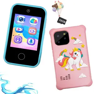 Kids' Learning Smartphone Toy, Toddler Tablet, 2.8 Inch Touchscreen, Educational Games, Ideal for Ages 3-12, Includes 32GB Card, Perfect Gift