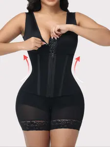 New Women's Shapewear with Bones, Abdominal Shaping, Zipper Butt Lifting, Waist Trainer, High Waisted Shapewear, Slimming Underwear, Body Contouring, Breathable, Panty shaper
