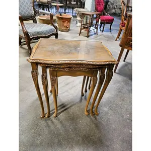 Set of Three Vintage Mahogany Nesting Tables
