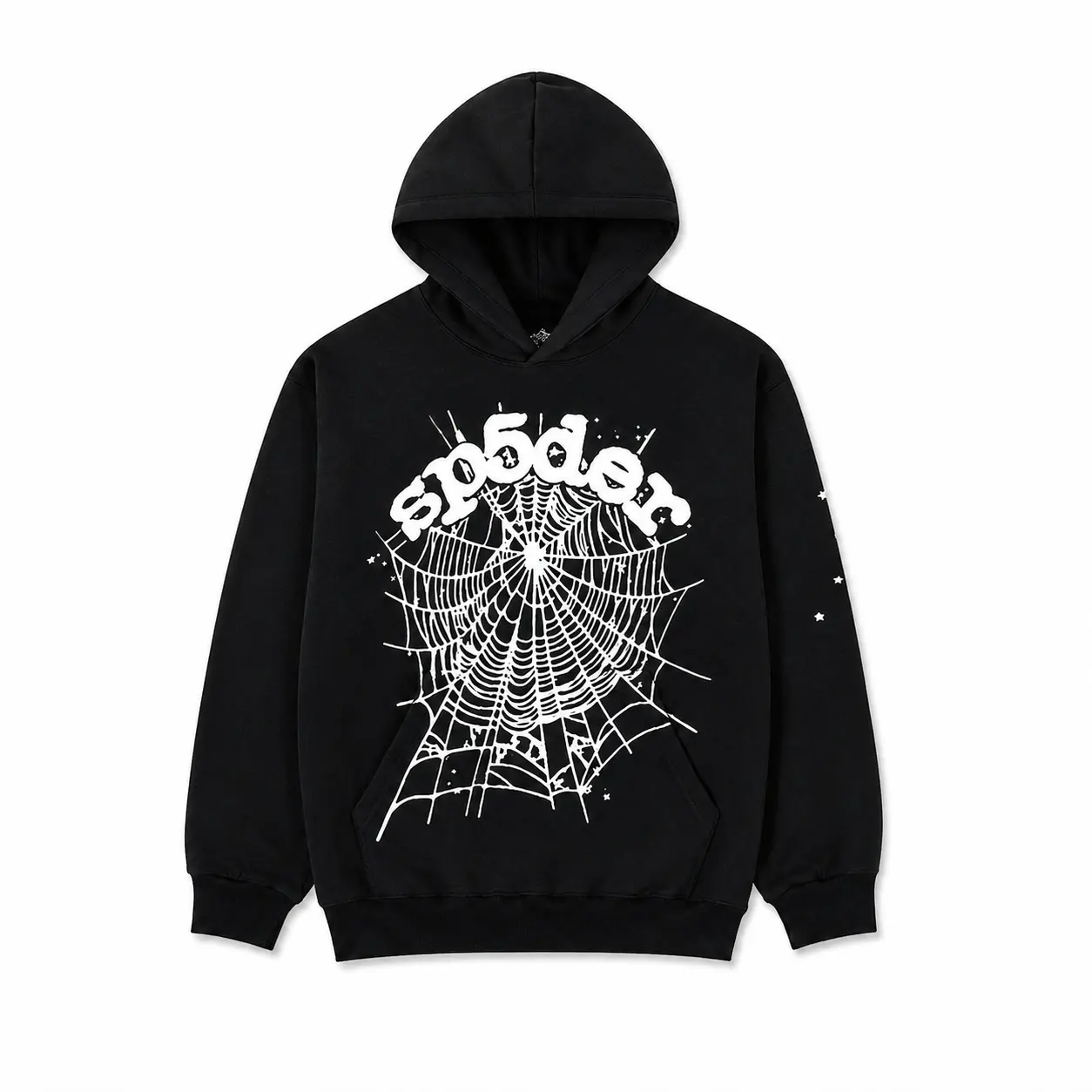Men's Unisex SP Black 2-Piece Hoodie & Joggers Tracksuit - Cozy Pullover Hoodie with Pocket, Sweatpants for Casual Streetwear Loungewear
