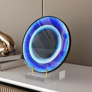 Easel Display Stand with Adjustable -Toned Hardware for Pictures,  Clear  Stand with Floating Appearance for Cookbook, Invitation and Plates