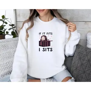 Demond Slayer Nezuko If It Fit I Sits Sweatshirt, T-Shirt, Hoodie, Anime Lovers T Shirt, Casual Classic, Unisex Sweater Pullover Tee