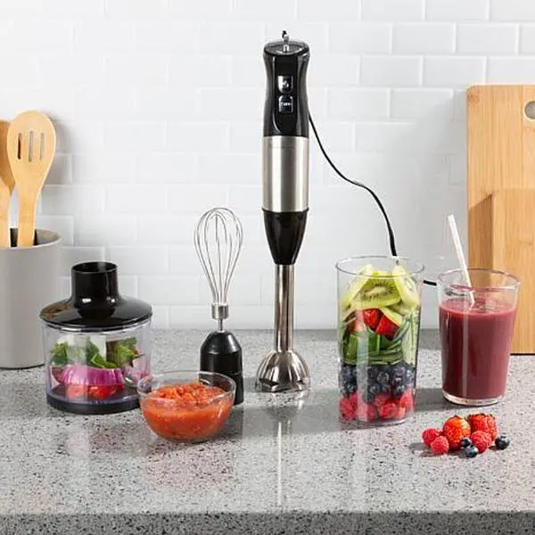 Classic Cuisine Immersion Blender-4-In-1 6 Speed Hand Mixer Set