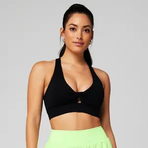 Fabletics Women's Oasis Twist Medium Impact Sports Bra