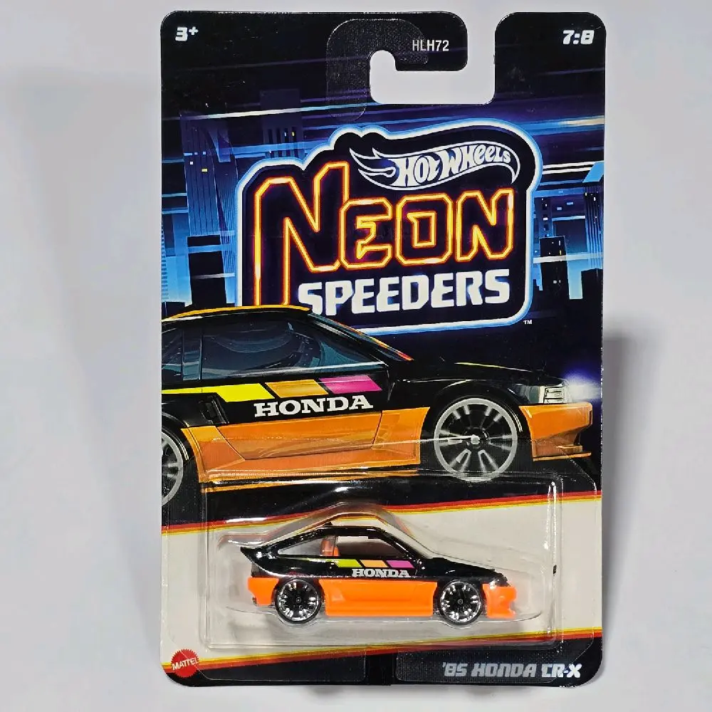 2026 Hot Wheels Neon Speeders #7 CHASE 85 Honda CR-X Black/Orange