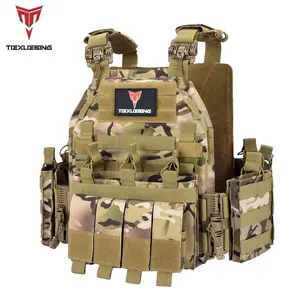 Tiexuebing Tactical Vest, 1000D Polyester Camouflage, Durable Oxford Fabric, Unisex Outdoor Hunting Gear, Paintball Use, Protective Gear, Tactical Chest Vest, Tactical Equipment