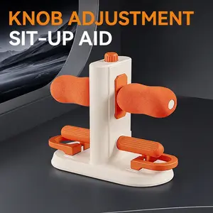 Portable Sit Up Bar for Floor - Home Gym Equipment with Upgraded Dual Suction Cups & 6 Adjustable Heights, Comfortable Foam Core Workout Equipment for At-Home Fitness
