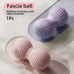 Peanut Massage Ball, Double Lacrosse Massage Roller Ball for Deep Tissue Muscle Massage, Physical Therapy, Myofascial Release, Muscle Knots, and Yoga Therapy