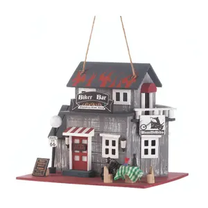 Zingz & Thingz Route 66 Biker Bar Birdhouse