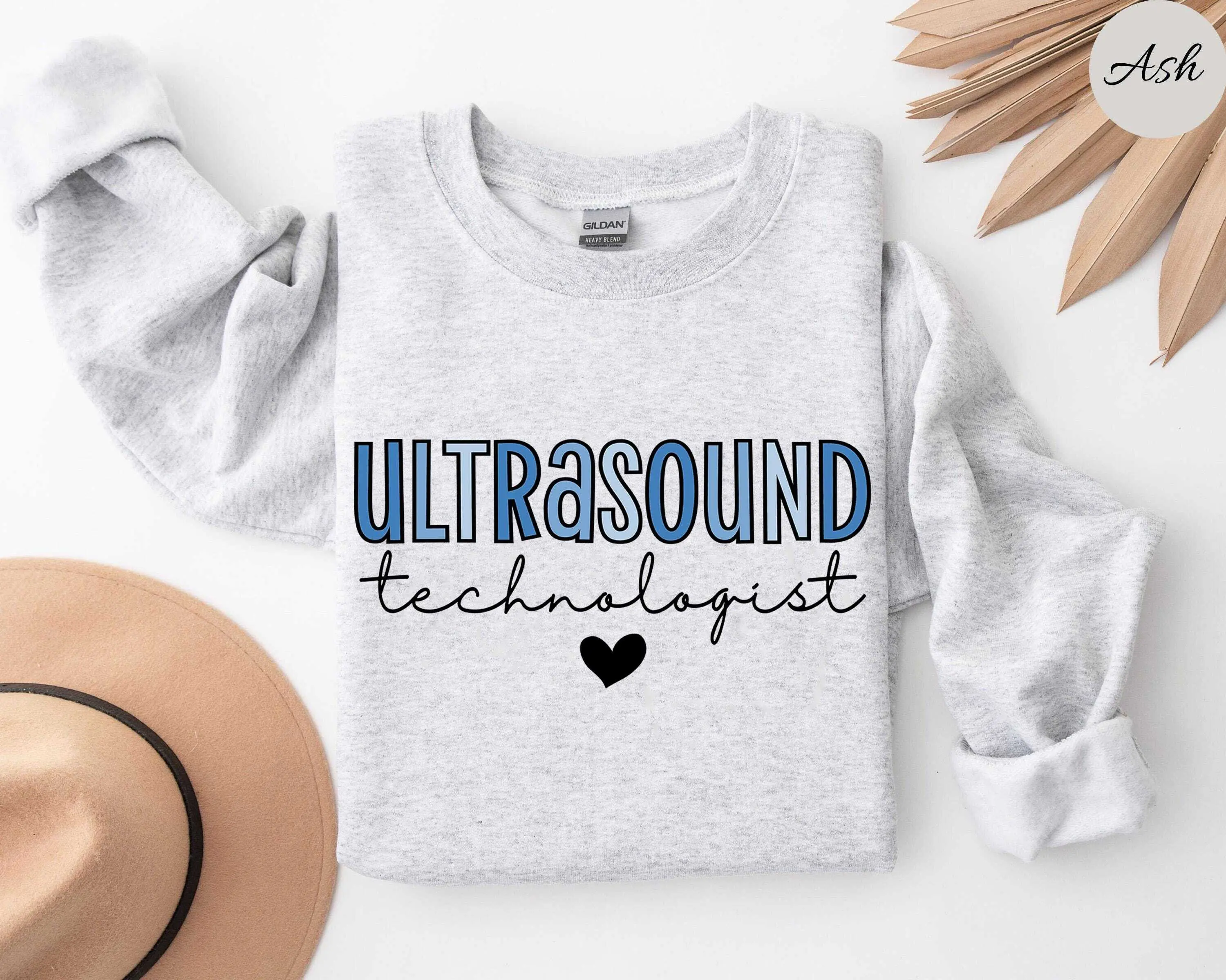 Ultrasound Tech ST-Shirt / Sweatshirt / Hoodie , Sonographer RDMS Grad Crewneck Rad Tech Cotton Fabric