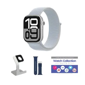 Apple Watch Ser ies 10 GPS 46mm Sport Loop Bun dle