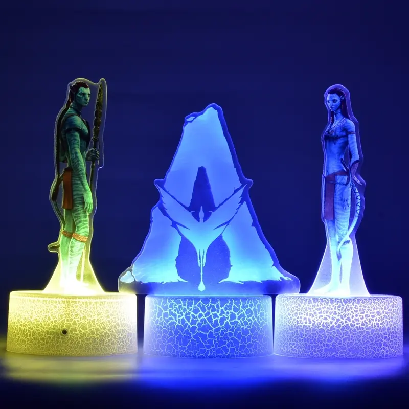 Avatar3 Jake Sully & Neytiri 16-Color Crack-Touch Night Light ...