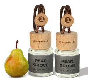 2 Pack Pear Grove Scented Car Air Freshener - Long Lasting 0.27FL OZ/8ML - 1Roadtrip Essential Oil Diffuser Last 60+ Days