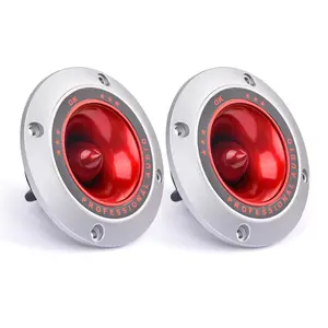 2Pcs 4-Inch Piezo Tweeters, 100W Max Power High Sensitivity Treble Focus Speakers, Ceramic Buzzer Audio Speakers with Subwoofer Connection for Indoor Recreation Equipment, Tweeter Piezo,summervibes