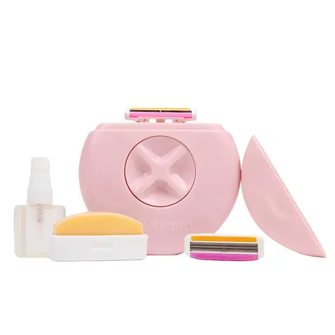 Alleyoop Portable All-In-One Trazel Razor - Includes Refillable Blades, Moisturizing Bar & Water Spray Bottle