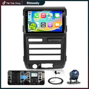 RIMOODY 9" 1280x720 Incell Display Car Radio Stereo for Ford F150 2009-2012, 4G+64G Android Auto Player with DSP/32EQ, Wireless CarPlay, BT 5.0, 2 Type-C Ports, Navigation, GPS, WiFi, FM, SWC, Backup Camera
