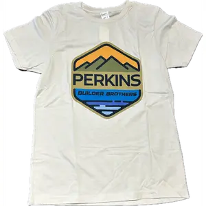 Toddler T-Shirt - Natural - Perkins Builder Brothers Full Color Logo