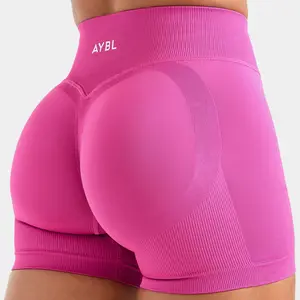 AYBL Adapt Seamless Shorts 4.5" - Light Soft Fabric with Engineered Scrunch Knit & Enhanced Glute Contouring for Ultimate Fit