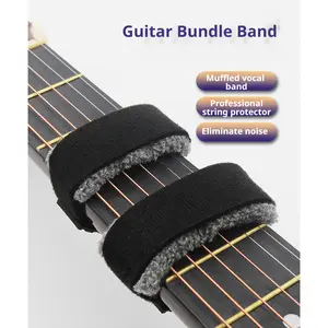 Guitar String Silencer Eliminates Noise Bass Electric Guitar Mute Silencer Folk Acoustic Guitar String Protector