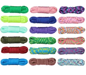 CAMEANE 18-Color 10FT Paracord Craft Kit - Multifunction Para Cord Ropes Combo for Making Bracelets, Lanyards, Climbing Gear