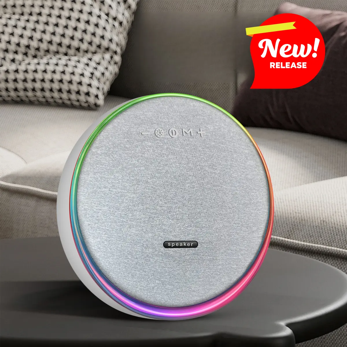 Bluetooth Speaker Wireless Desktop High-Quality Subwoofer Home Outdoor ABS Material Hi-Res Audio BISA Dolby-Level Sound Effects