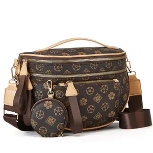 Elegant Spacious Checkered PU Leather Crossbody Bum Bag for Women, Stylish Handbag with Wallet Functionality, Purses, Crossbody Bags For Women, Zippered Sling Bag, Adjustable Shoulder Bag summerwins,summerwins