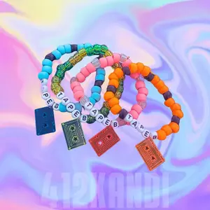 Tape B Kandi Bracelets for Festivals and Raves