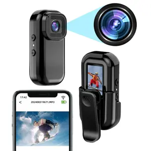 Portable 1080P Body Camera (1 Count), Wearable Body Camera, Wearable Recording Camera, Pocket Video Recorder with 0.96'' LCD Display, Sports DV, Wearable Vlog Camera, Vlogging Camera, Detection Security Camera for Outdoor, Vlog, Travel, Action Camera