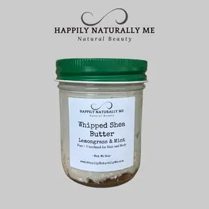 Happily Naturally Me Lemongrass & Mint Whipped Shea Butter Body Care Lotions Peeling Sensitive Repair Skin Care Moisture Hydrating body lotion