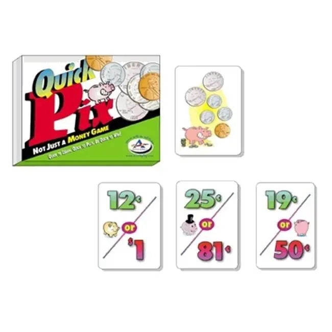 Talicor Quick Pix - Money Card Game for Kids