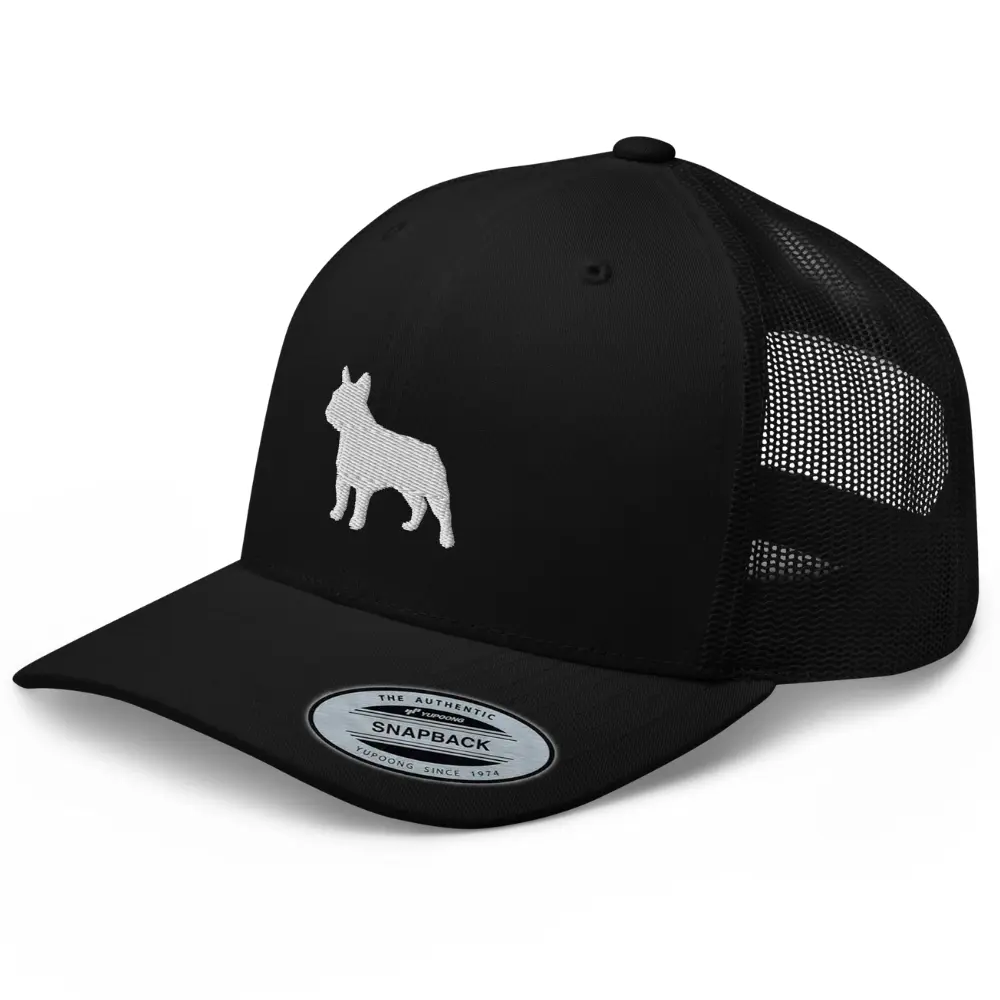 RIVEMUG NG Frenchie Bulldog Trucker Hat Frencie Hat French Bulldog Hat Bulldog Mesh Snapback Hat Adjustable